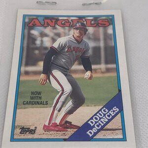 1988 Topps California Angels Doug Decinces Trading Card EX COND